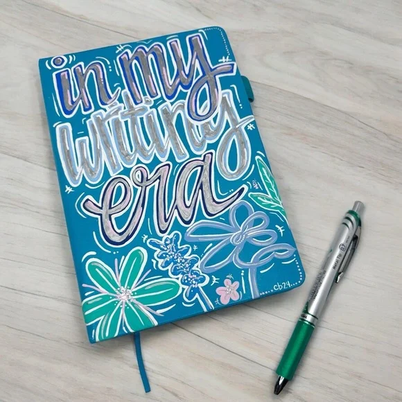 Original Hand Painted Journal “In My Writing Era” - NEW Regolden Book, Notebook - Picture 4 of 11